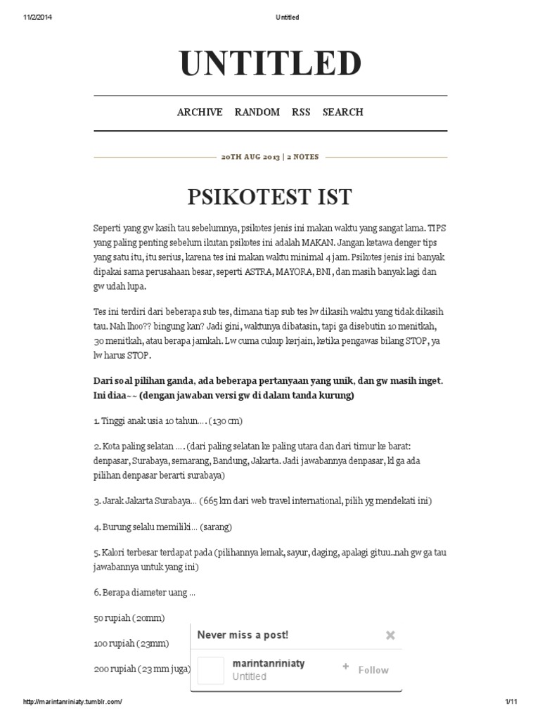 Psikotes 1 Pdf