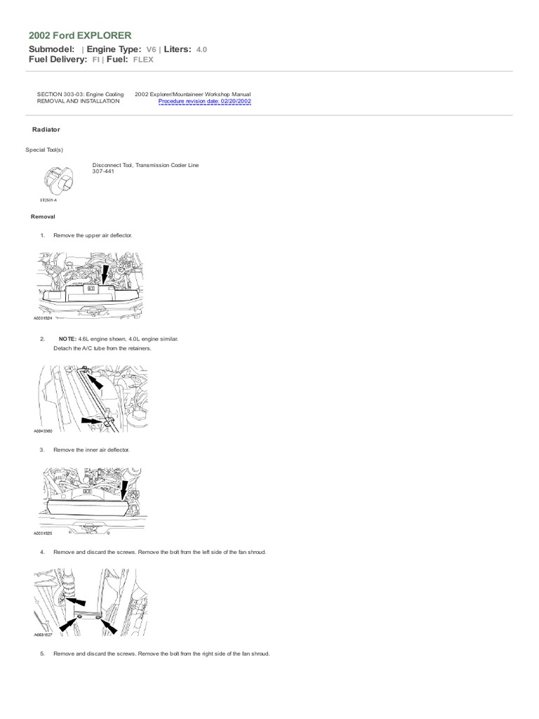 Radiator Removal and Installation PDF | PDF | Air Conditioning | Screw