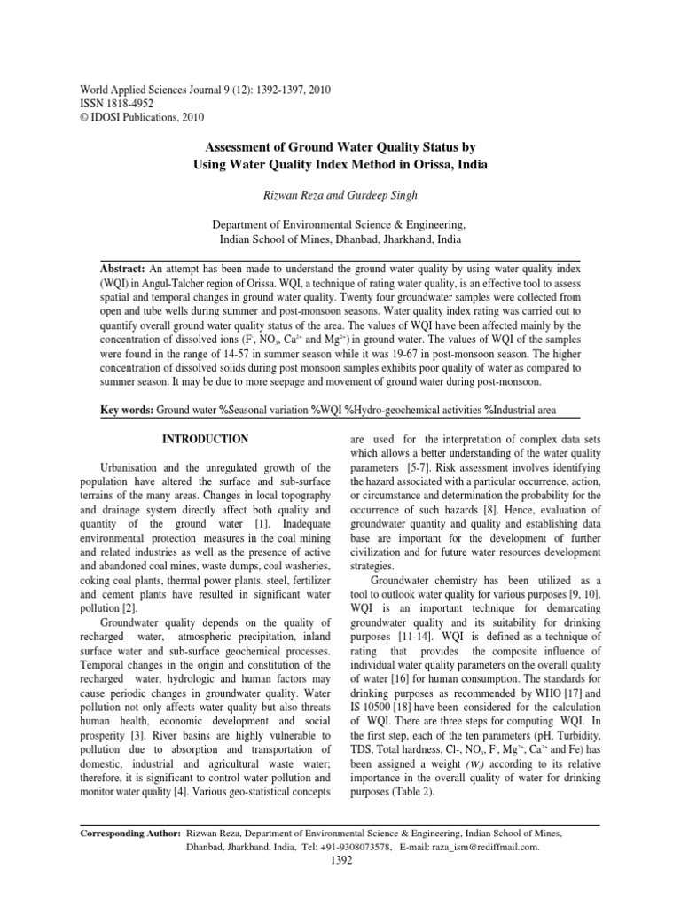 Water Qulty Index-India-More General application.pdf ...