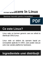 Noțiuni Introductive Linux