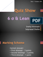 SIPOC, DMAIC, Lean, Six Sigma quiz