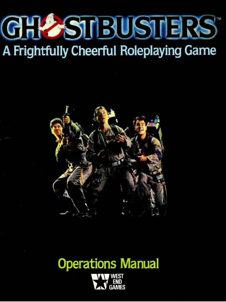 GhostBusters RPG Operations Manual PDF