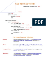 ASPIRE2 Training Defaults