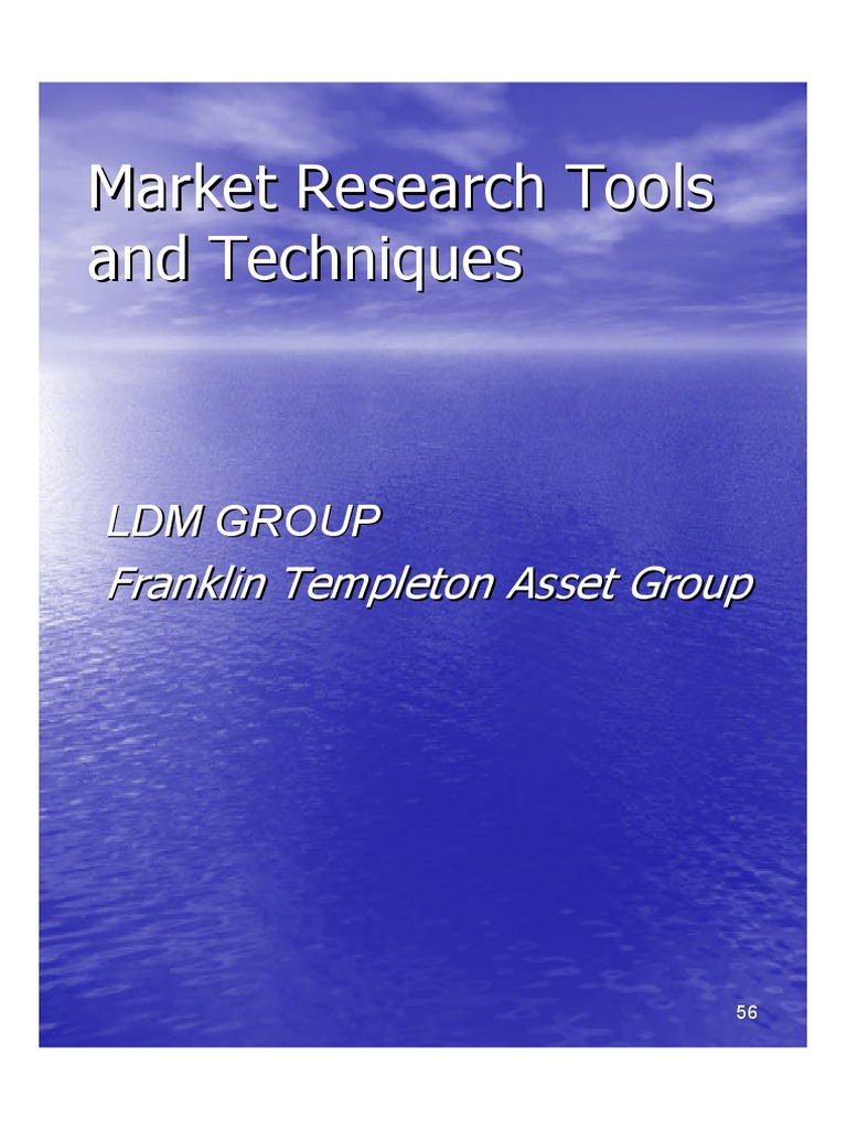 Essential Market Research Tools Guide | PDF | Data | Geographic ...