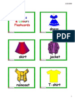 Flashcards Clothes 