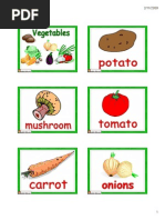 Flashcards Vegetable 