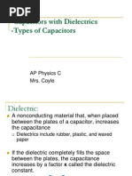 Capacitors With Dielectrics, Types of Capacitors