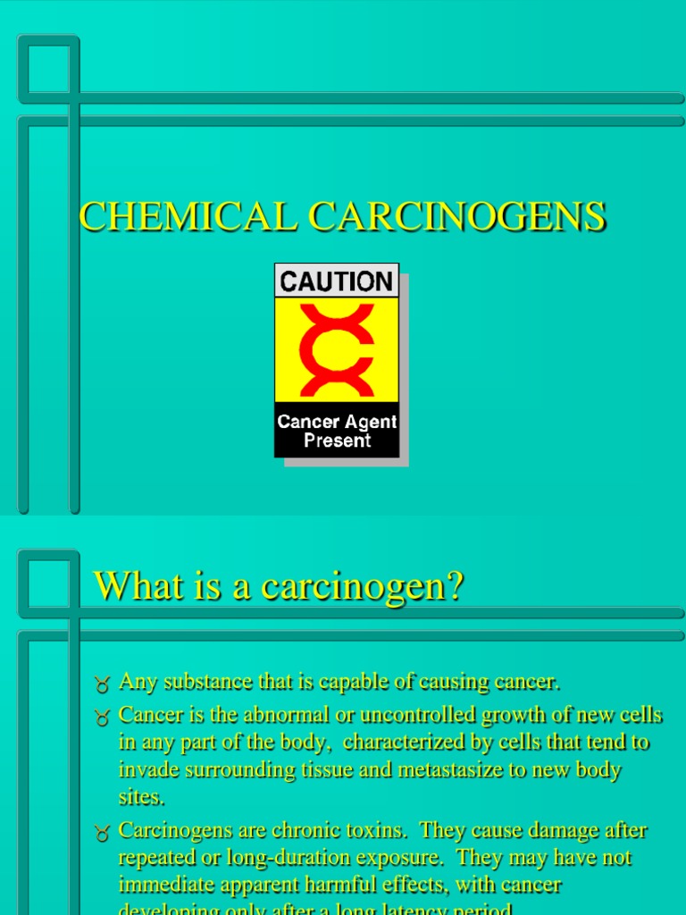 Understanding Chemical Carcinogens A Comprehensive Guide to the