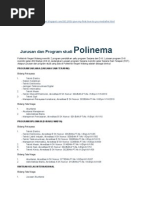 Download Jurusan Dan Program Studi Polinema by eLryna SN245278181 doc pdf