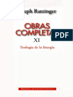 Obras Completas Tomo XI Joseph Ratzinger - Teologia de La Liturgia