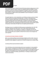 Personal statement for finance and economics