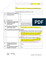 RTI Application Format for CTS Nos and Building Approvals