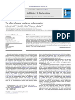 The Effect of Young Biochar on Soil Respiration