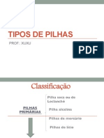 Tipos de pilhas e suas características