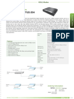 VDTU2-104, VDTU2-204: VDSL2 CO/ CPE Modem