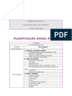 Planificação Anual - 9º Ano