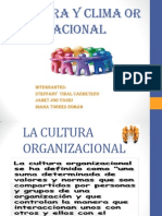 Cultura y Clima Organizacional Power Point - Trabajo Principal