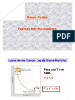 Gases Reales-Fuerzas Intermoleculares