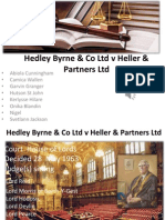 Hedley Byrne v Heller Negligent Misrepresentation