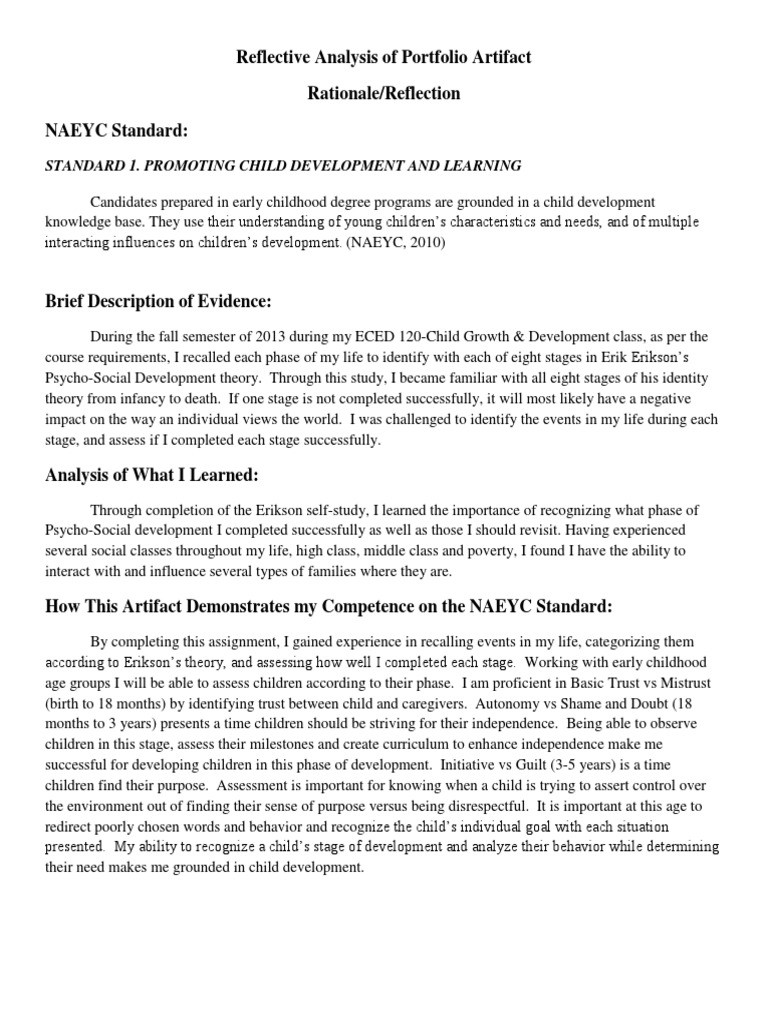 Erikson's Theory in Early Childhood Education | PDF | Child Development ...