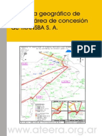 Esquema Geográfico de Redes y Área de Concesión de Transba S. A