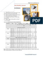 14.40-15.35GHz Microwave Antenna Specification