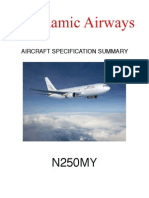 Aircraft Specification Summary