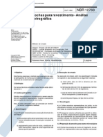 NBR 12768 - 1992 - Rochas Para Revestimento - Análise Petrográfica