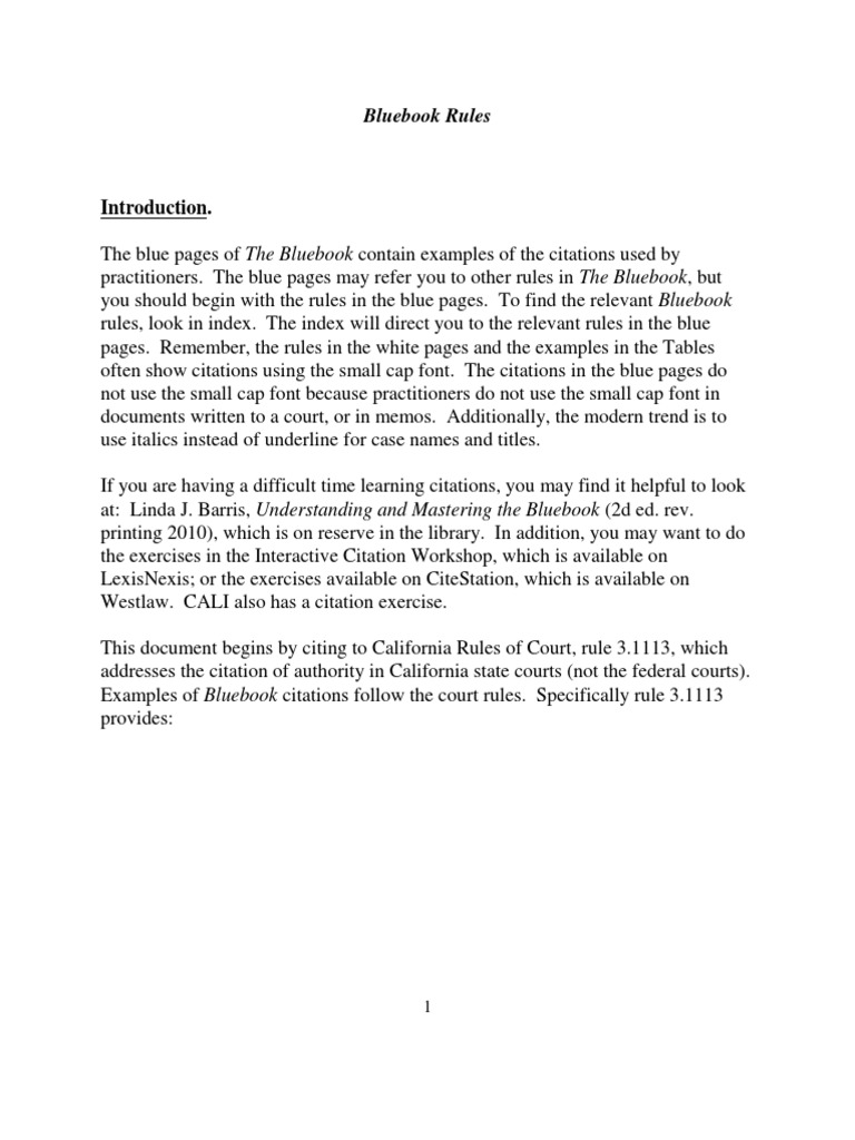 What is bluebook citation image