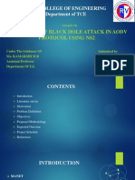 Simulation of Black Hole Attack Detection in AODV Using NS2