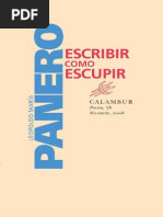 Escribir como escupir - Panero