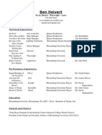 General Theatre Resume