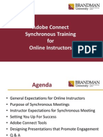 synchronous training for instructors