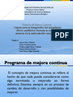 Proyecto de Mejora Continua