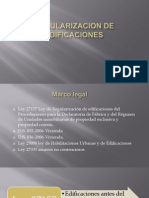 Regularización de Edificaciones 