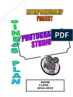 Business Plan Photography Studio