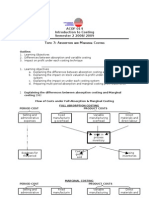 Topic 7 - Absorption & Marginal Costing