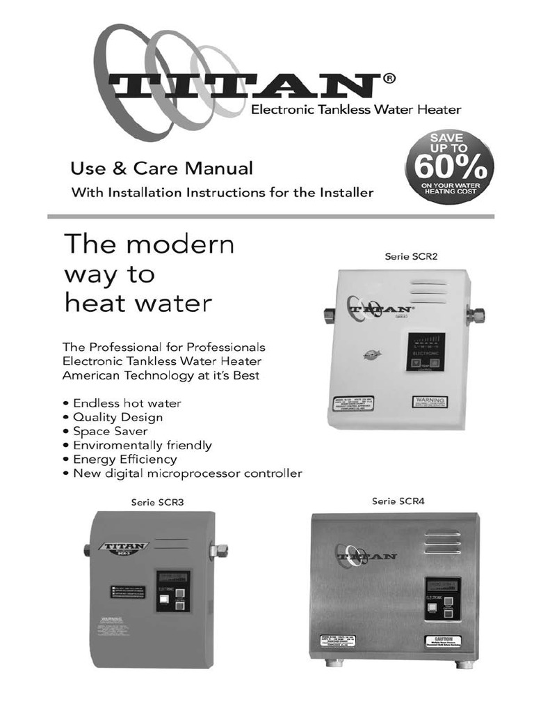 Manual Ingles n120 | PDF | Water Heating | Plumbing