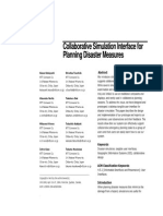 Collaborative Simulation Interface For Planning Disaster Measures