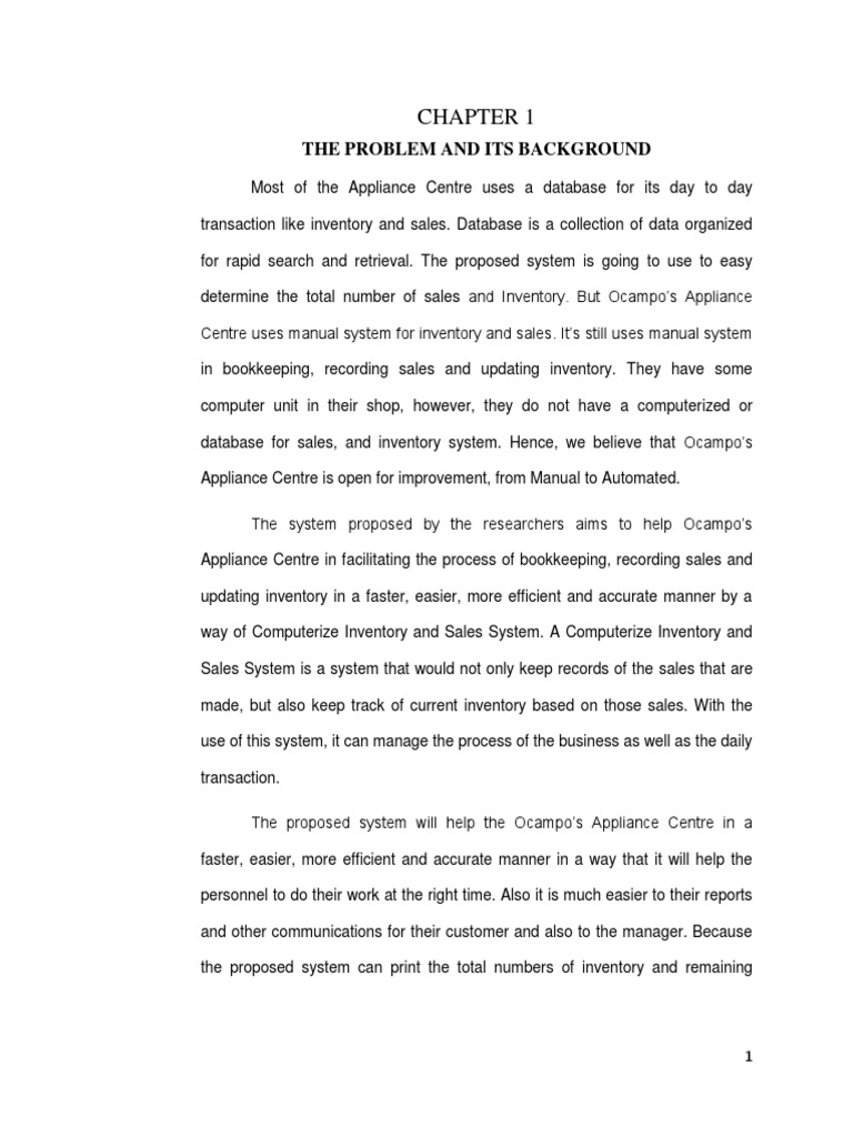 Computer Research Paper PDF Inventory Sales