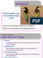 Teams and Teamwork