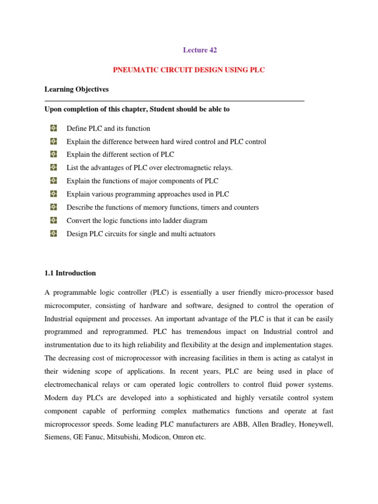 Plc Pdf Programmable Logic Controller Relay