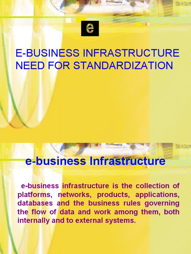 E-Business Infrastructure Standardization | PDF | Interoperability ...
