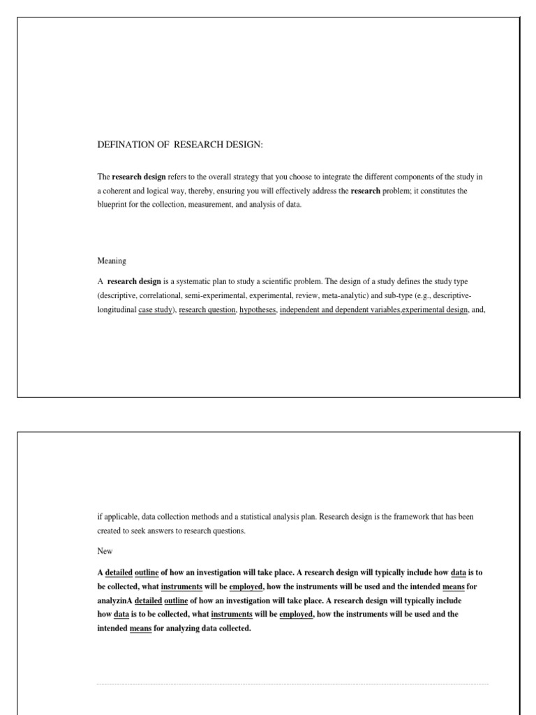 Understanding Research Design Concepts | PDF | Research Design | Experiment