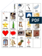 Fichas de Rimas PDF