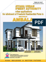 HUDA Invites Applications for Freehold Residential Plots in Ambala Sector 27