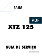 Guia de serviço Xtz 125