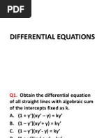 Differential Equations Set II