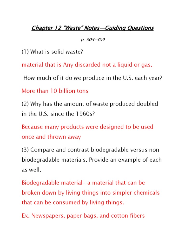 Understanding Solid Waste Management | PDF