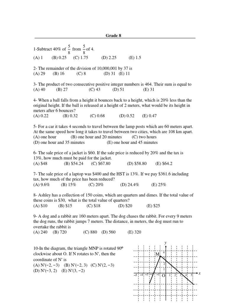 Grade 8 0x Speed Triangle